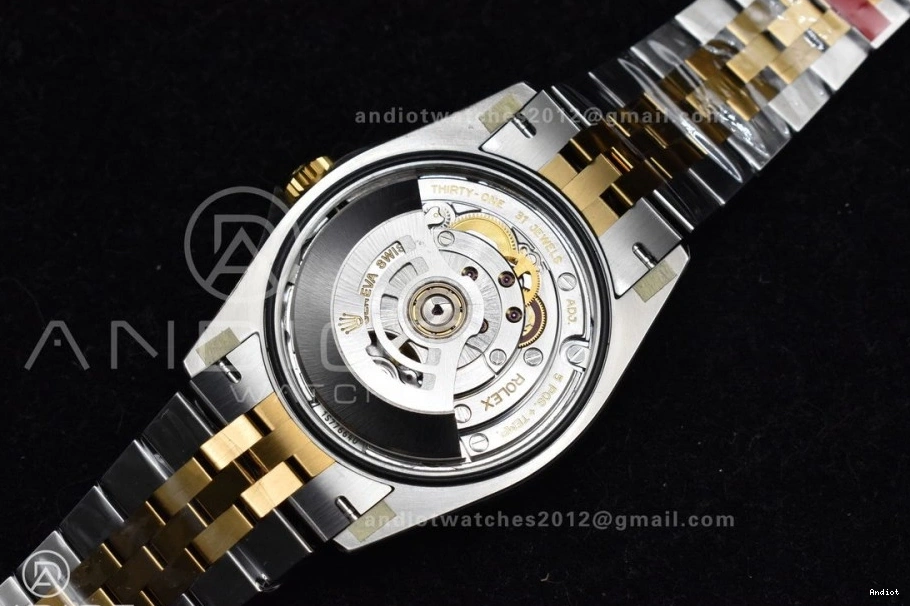 VS 1:1 DateJust Edition Packable Best Bracelet 36 on Dial 904L VSF Textured YG Steel SS 575 Jubilee 126283rbr 0704